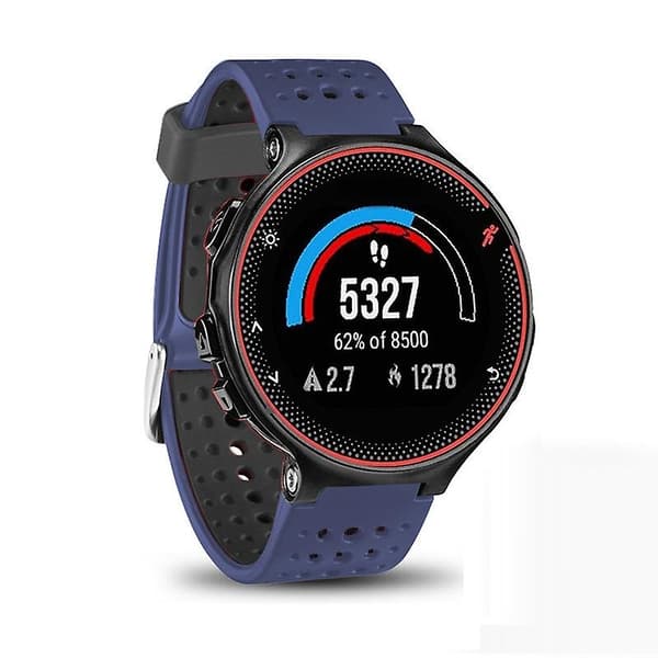 Tvåfärgat armband till Garmin Forerunner 235 Blue Black