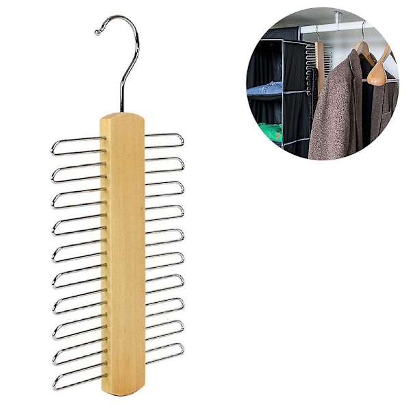 Treslips+beltehenger, roterende slips i trestativ Senterorganisator Wood color
