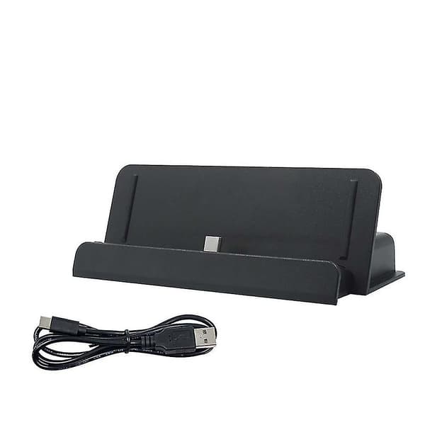 Hurtigoplader Opladningsdockstationstativ med Type-C-base (til Nintendo Switch Lite) Black