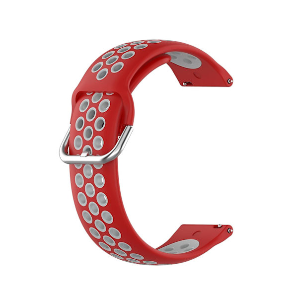 22 mm watch för Garmin Vivoactive4 Red Grey