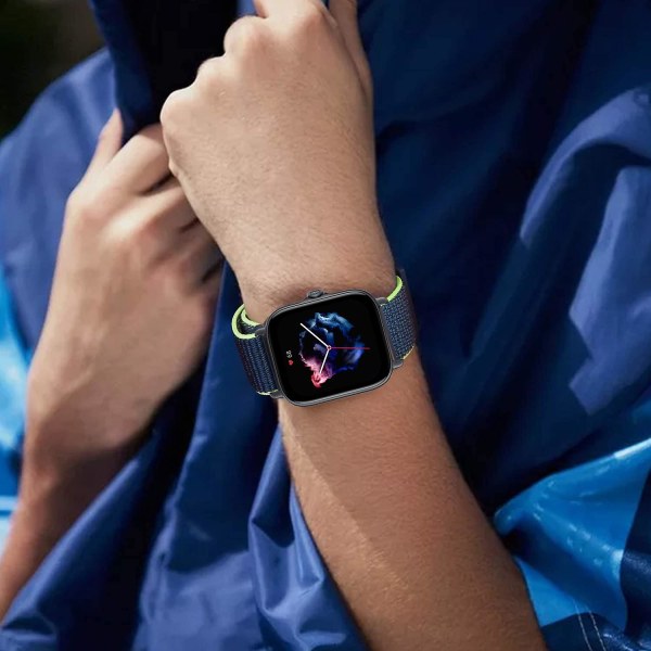 20mm 22mm Klockarmband För Amazfit Gts/2/2e/3/4/mini Gtr 4/2/3/pro 47mm Stratos 3 Nylonarmband Pulseira Correa Amazfit Bip Armband Bihai 15 20mm