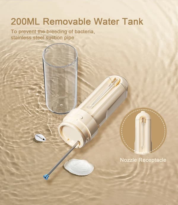 Suuhuuhtelulaite - 200 ml vesisäiliö 4 suuttimella, oikomishoitoon, sininen