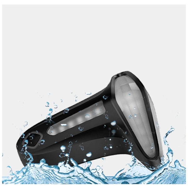 T-type Sykkellys bak Intelligent induksjonsbrems LED-baklys sikkerhetsadvarsel USB oppladbar (svart)