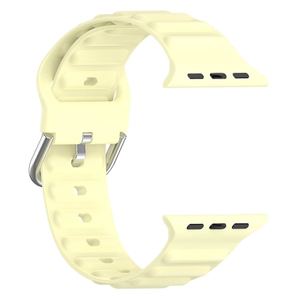 Håndledsremme til Apple Watch Ultra 49mm/SE/SE (2022) 44mm/Serie 8/7 45mm/6/5/4 44mm/3/2/1 42mm Wave Yellow, Yellow H Apple Watch Ultra 49mm