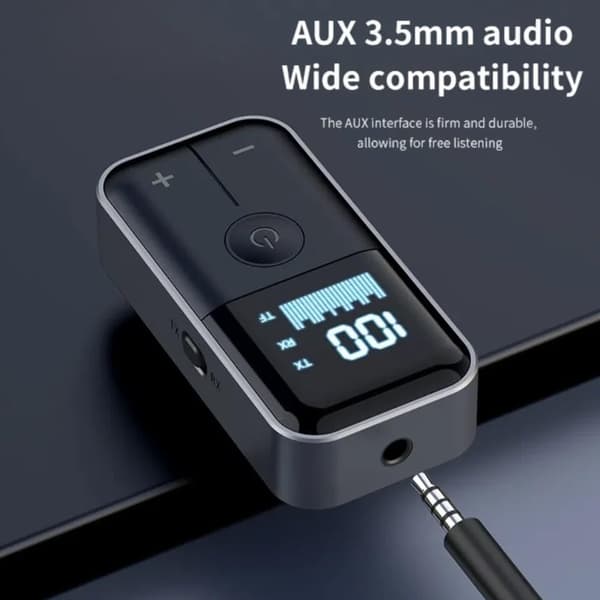 Bluetooth 5.4-mottaker lydsender 3,5 mm Aux støtte TF-kort