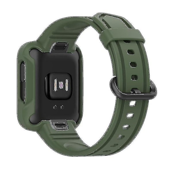 Håndledsremme til Xiaomimi Watchmi Watch 2/Mi Watch Lite/Mi Watch Lite 2 Smart Watch Rem Blød Håndledsrem Dark green, Blackish Green L Xiaomi Redmi Watch 2 L