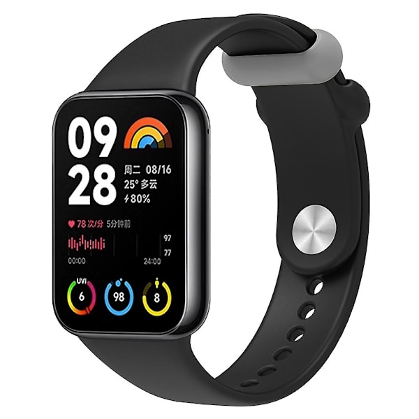 10 kpl Xiaomi Smart Band 8 Pro -rannekkeen pidikettä, silikoniset pidikkeet rannekkeen kiinnitykseen Grey Xiaomi Smart Band 8 Pr
