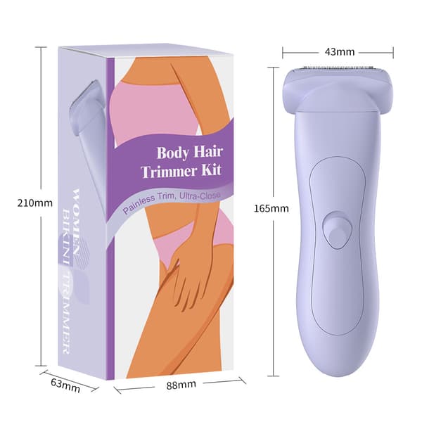 Hårtrimmer, kroppsepilator (rosa)