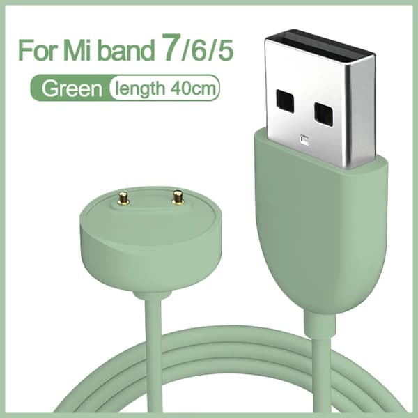 Lader for Xiaomi Mi Band 5 6 7 (grønn)
