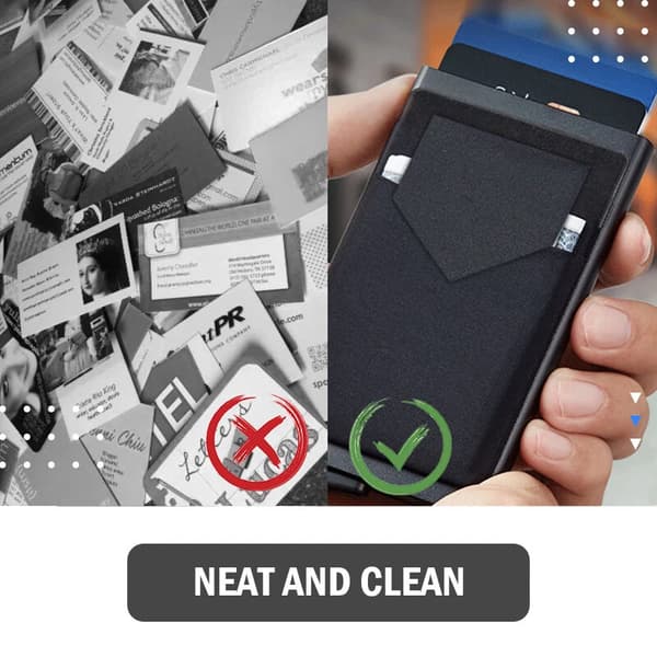 Rfid-blokerende kreditkortholder i aluminium (sort)