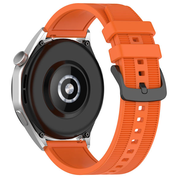 Huawei Watch GT 4 / Garmin Venu 2 -kellolle 22 mm:n pehmeä silikoniranneke Orange