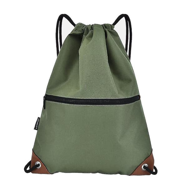 Dragsko Ryggsäck Väska Sport Gym Säckpack,grön