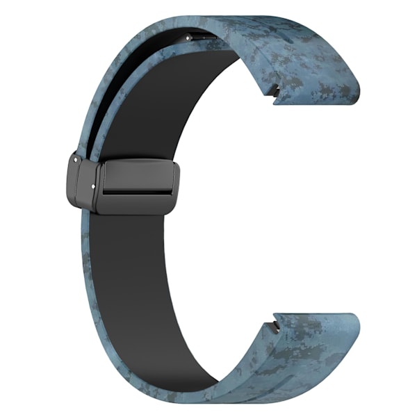 Svart spänne 22mm kamouflage handledsrem armband för Garmin Fenix 7/ Forerunner 965/955/945/935 Mosaic
