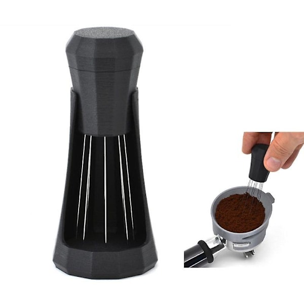 Espresso Blender Kaffeduk Pulvernål Pine Pulver Kaffebryggare Black B