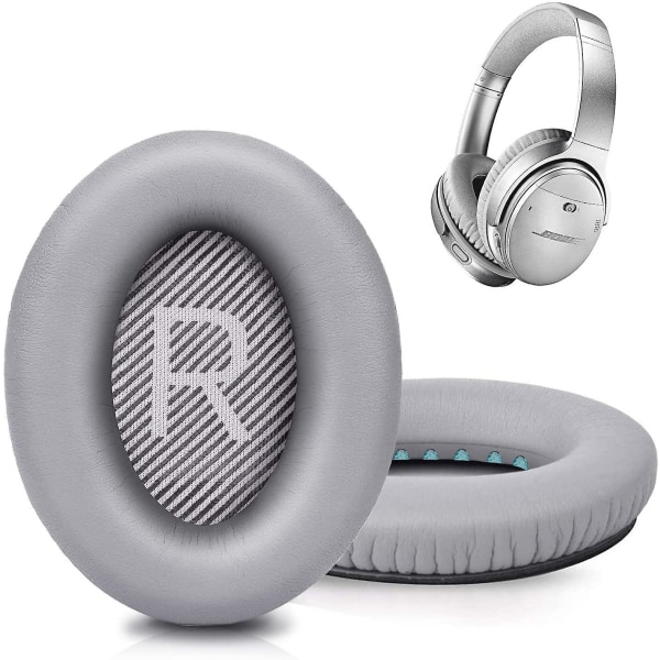 Öronkuddar Ersättning av kuddar för Bose Quietcomfort 35 / Qc35 Ii Gray