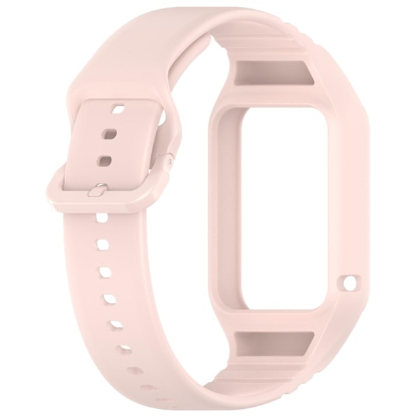 Enkel justerbar klockarmband i flexibelt silikon för Xiaomi Smart Band 8 Pro - Röd Pink