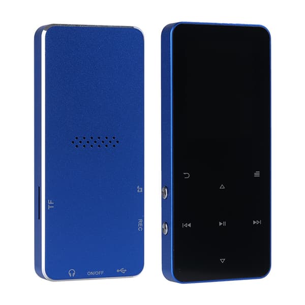 Mp4-afspiller - 8Gb kort + kablede hovedtelefoner (blå)