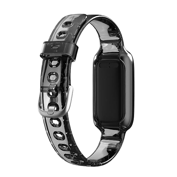 Ersättning mjuk TPU-klockarmband justerbart handledsband för Fitbit Luxe Grey C Other Smartwatch Model