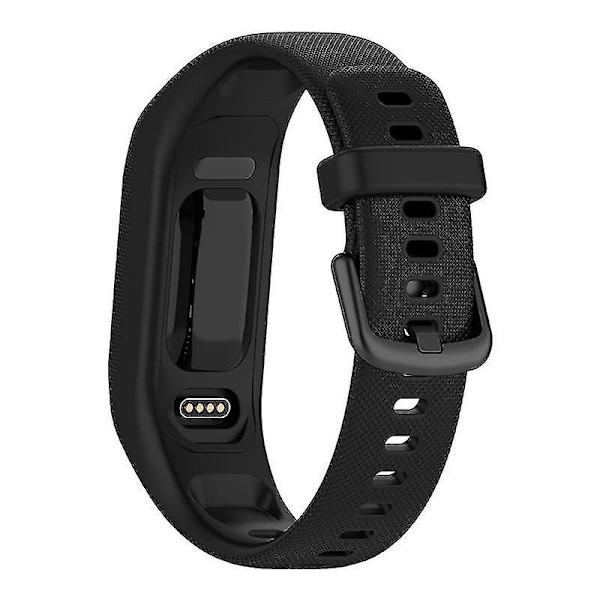 Slitstarkt mjukt silikonarmband med fodralsskydd handledsrem för GarminSmart 5 Black, Black A GarminSmart 5