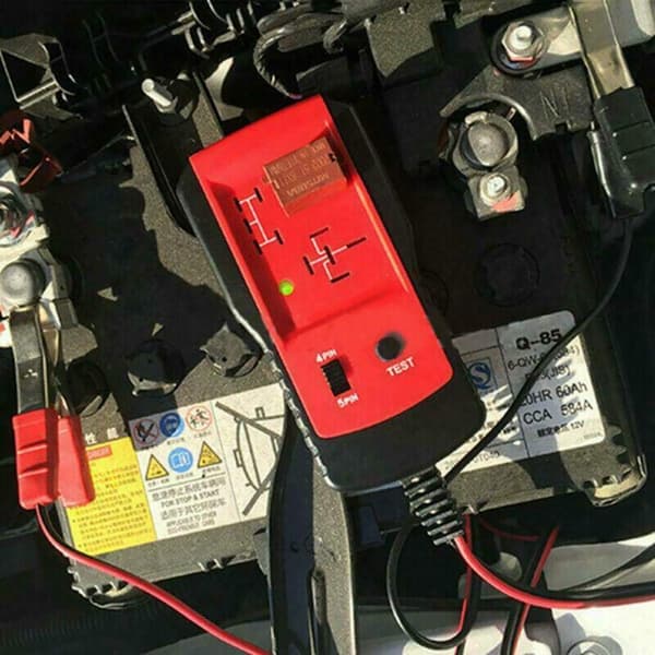 Batteritester 12V Elektronisk Relætester Med Clips Til Bilreparation
