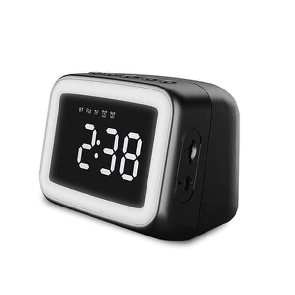 Bluetooth-kaiutin Bt511 Peilikello Yövalo FM-stereo (Musta)