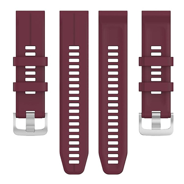 For Garmin Forerunner 935 22mm Solid Farge Silikon Klokkereim YYU Burgundy