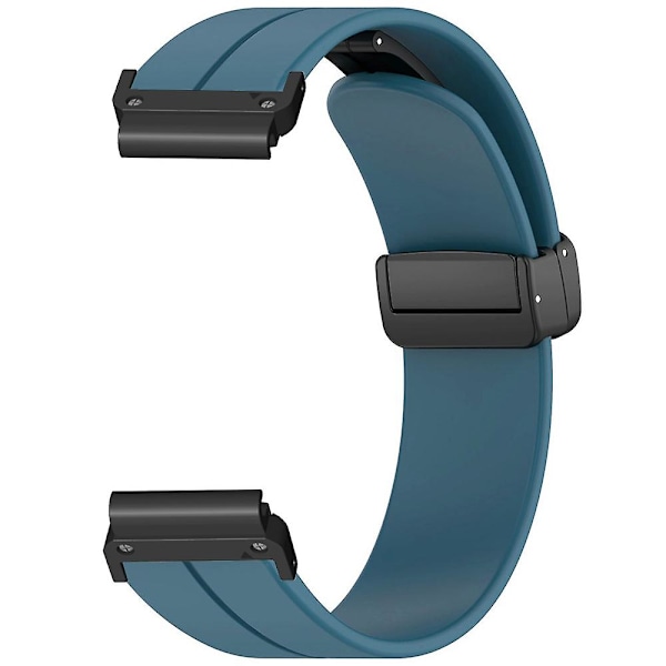Magnetiskt spänne i silikon för Garmin Fenix 7S / 6S / 5S 20 mm Cyan