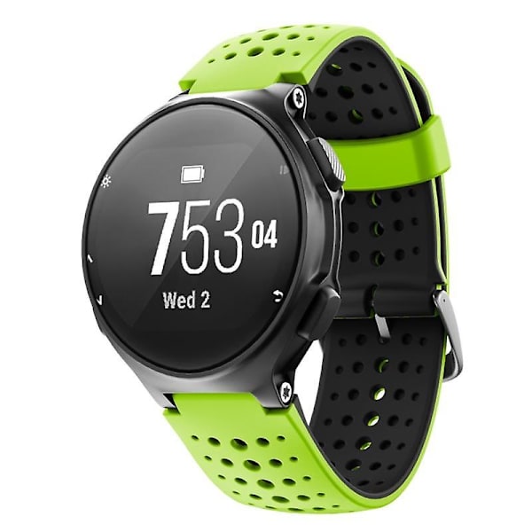 Til Garmin Forerunner 220 silikoneurrem Lime Green Black