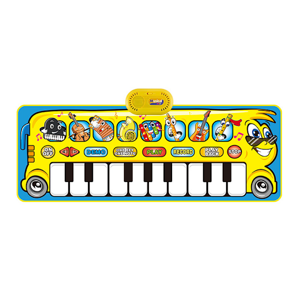 Spillematte Sklisikker multifunksjonell pianomusikkteppe 100*36cm (02)