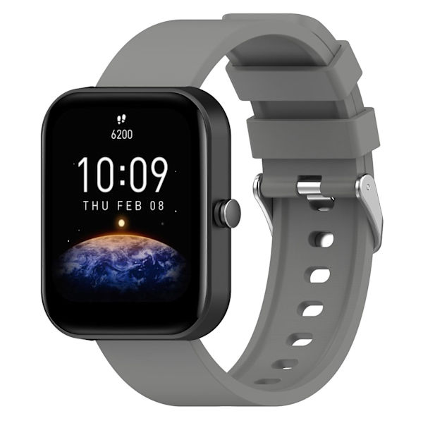 Silikoneurrem til Amazfit Bip 3 Grey