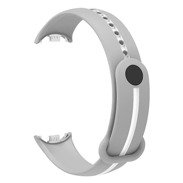 Pehmeä silikoniranneke Xiaomi Smart Band 8 -kaksiväriselle säädettävälle rannekkeelle soljella/keltainen E Xiaomi Smart Band 8