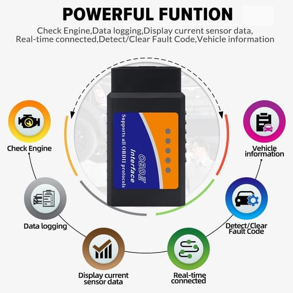 Elm327 Obd2 V1.5 Bil Diagnostik Bluetooth Skanningsverktyg