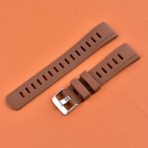 For Huawei Realme Samsung Xiaomi Smart Watch Silikonrem 22mm Håndleddsbånd Erstatning Brown