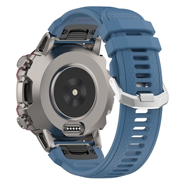 Silikonklokkebånd for Garmin MARQ/Approach S62/S60, Honeycomb Texture Replacement Watch Strap Blue