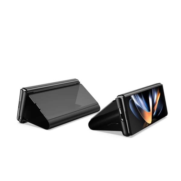 Etui til Samsung Galaxy Z Fold7, galvanisert speilflip med stativ Black