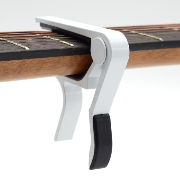 Gitar Capo for akustisk klassisk elektrisk gitar Aluminiumslegering Tuning Clamp Gitartilbehør Capotraste Guitarra white
