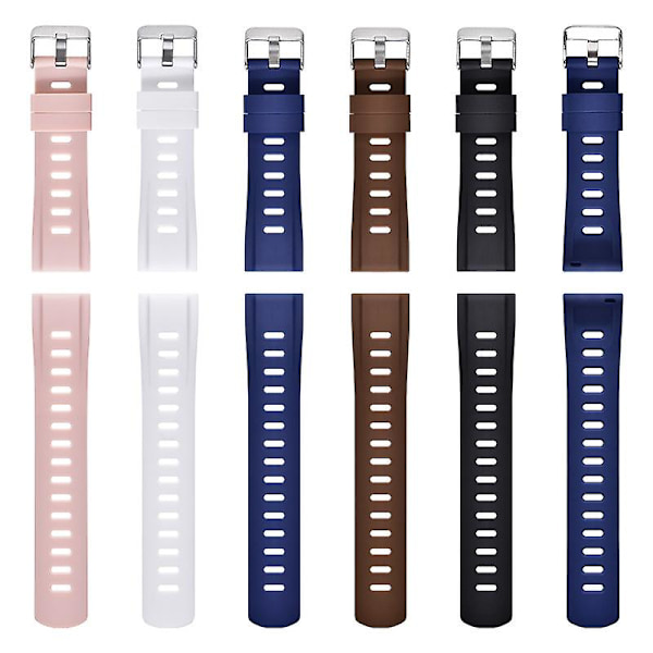 Til Huawei Realme Samsung Xiaomi Smart Watch Silikonerem 22mm Rem Blue