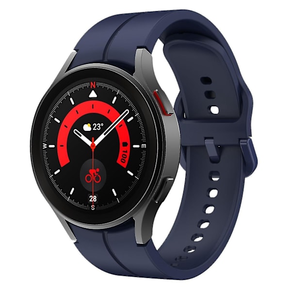 Håndledsremme til Samsung Galaxy Watch6 40mm 44mm/Watch6 Classic 43mm 47mm/Watch 5 40mm 44mm/5 Pro 45 Blue, Midnight Blue J Samsung Galaxy Watch 5