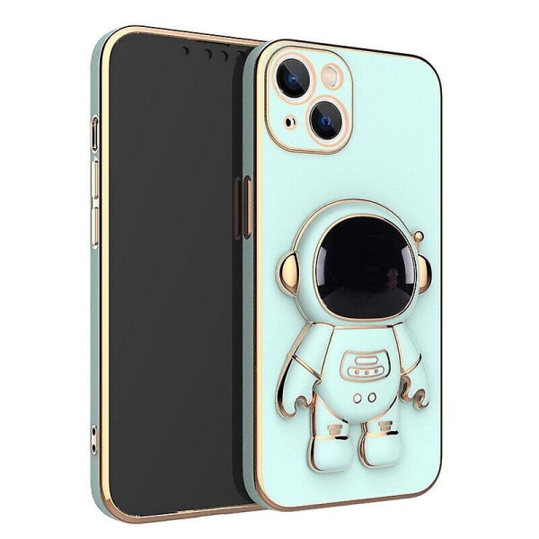 Astronaut Folding Stand Case Cover For iPhone Xs Green