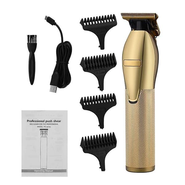 Professionel barberhårklipper genopladelig skægtrimmer