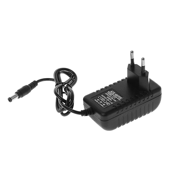 5,5x2,5mm vegglader AC til DC 12V 1,5A strømadapter for LED-lys kamera