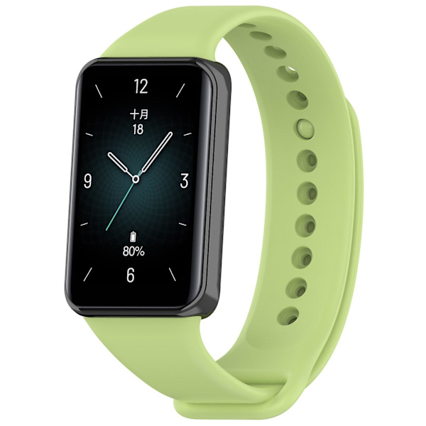 Mjuk TPU-justerbart armband för Honor Band 9 Lime