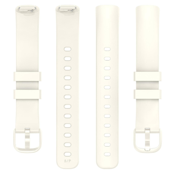 For Fitbit Inspire 3 Solid Silikon Watch Band Pin Buckle Wrist Strap Replacement, Størrelse: L Apricot, Apricot I Fitbit Inspire 3