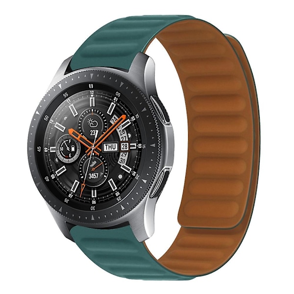 Silikoninen magneettinen ranneke Amazfit GTS 2:lle Malachite Green