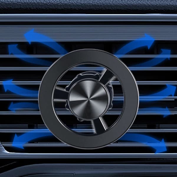 Bilholder med Magsafe, bilventilklips (sølv)