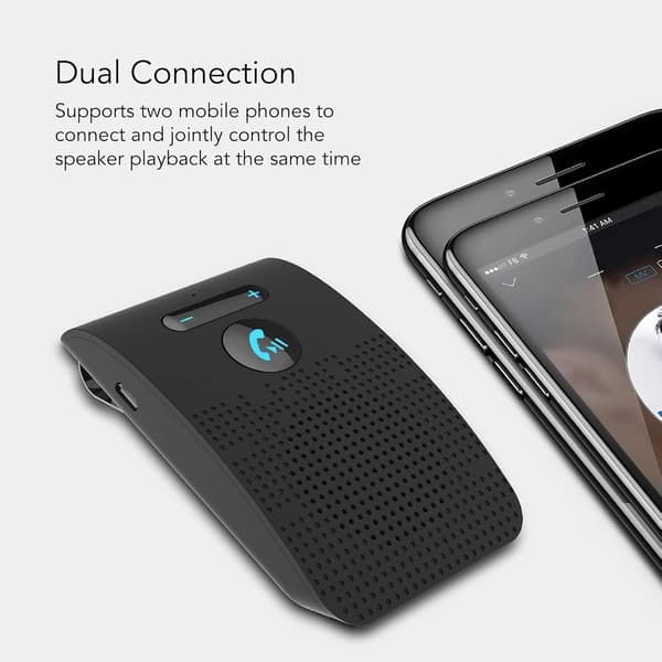 Bilhøyttalertelefon, Solskjerm Bluetooth 4.2 Håndfri Lydsett