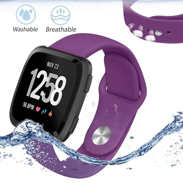Silikon erstatningsrem Størrelse:L Purple
