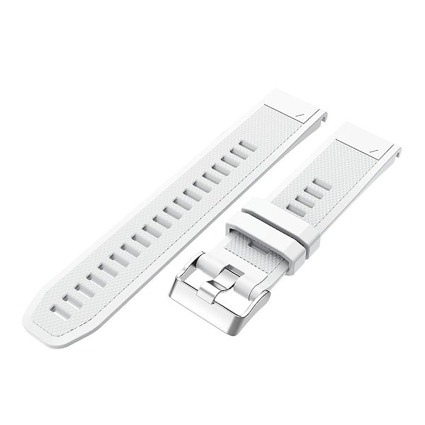 För Garmin Fenix 5 Silikonklockarmband (Vit) För Garmin Fenix 5 Lime
