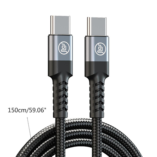 Type C til Type C Pd Hurtigopladningskabel 60w Usb C til Usb C Hurtigopladerkabel