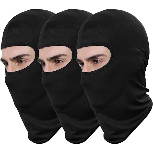 3-pack Lycra Bandana Ansiktshatt för Utomhus Airsoft Motorcykel Skidmask Vinter